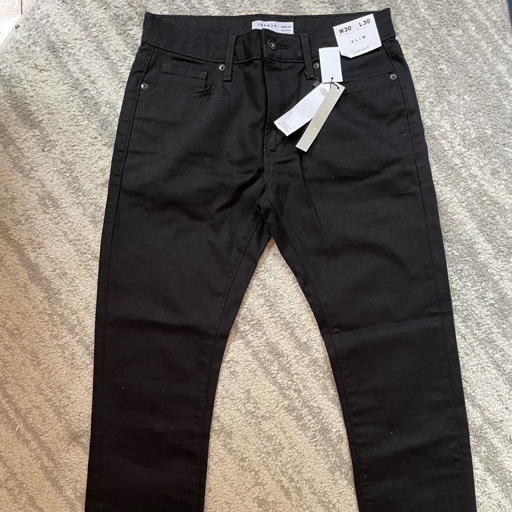 Topman slim black jeans